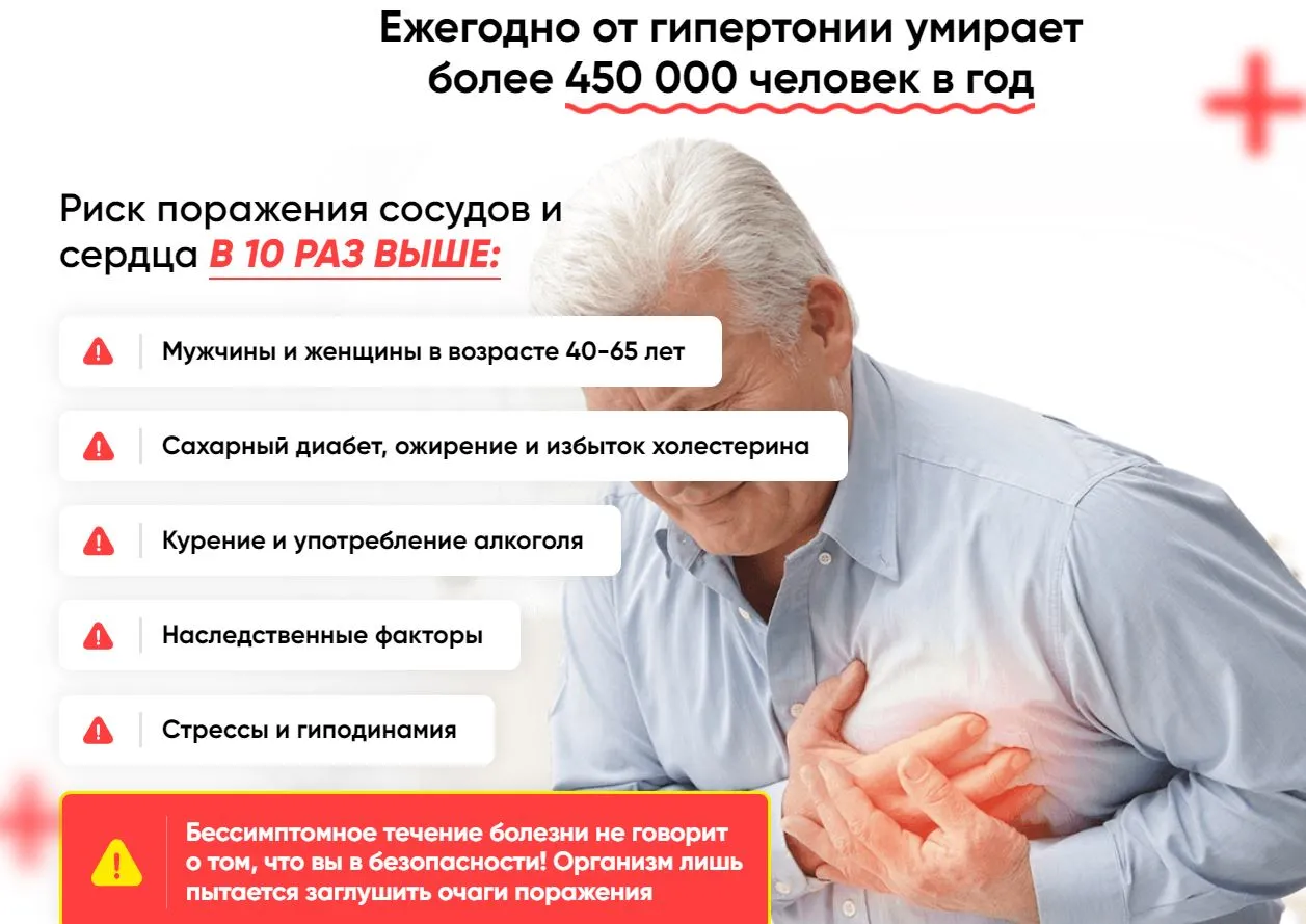 Тензактив - забудьте о повышенном давлении навсегда